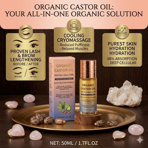 Ditch the sticky mess! 🚫 Get the pure Castor Oil glow, stress-free. ✨-edition