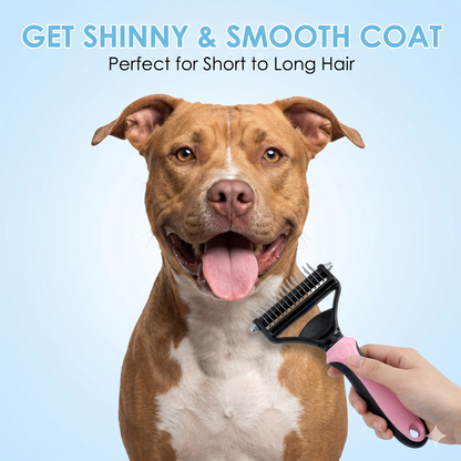 ⏰LAST DAY SALE: 🔥Dual-Sided Pet Grooming Comb for Dogs & Cats -TY