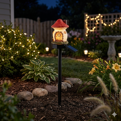 ☀️🔥Solar Fairy-Tale Mushroom Cottage Garden Light🔥-Elite