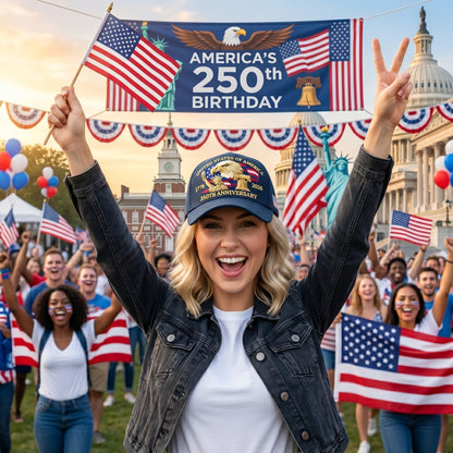 Commemorative Baseball Cap - 250th Anniversary United States of America (1776-2026)🏆-Curated