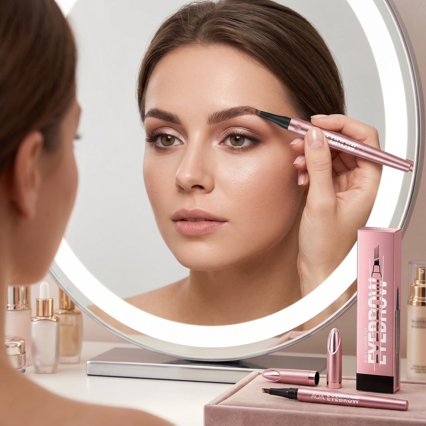 ⏱️ Flawless 24-Hour Wear: Waterproof Micro-Fork Eyebrow Pencil-Curated