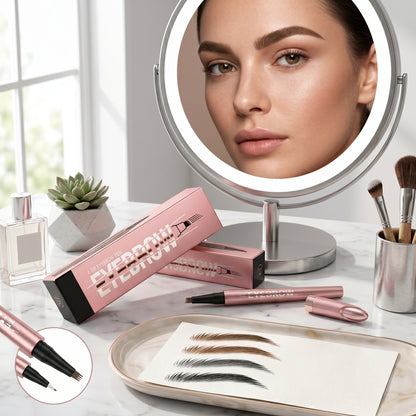 ⏱️ Flawless 24-Hour Wear: Waterproof Micro-Fork Eyebrow Pencil-Curated