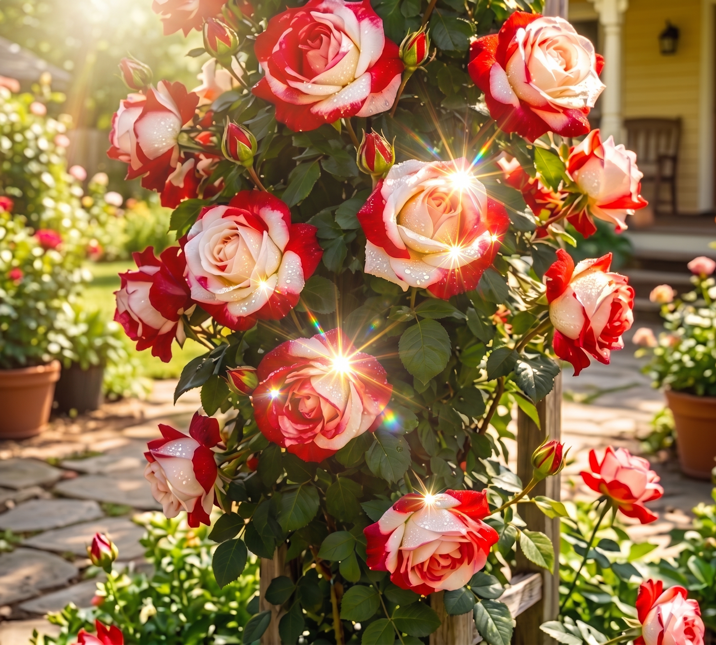 🏡 All-In-One Garden Starter: 8 Robust Climbing Roses 🚀🏡🇺🇸  -TY