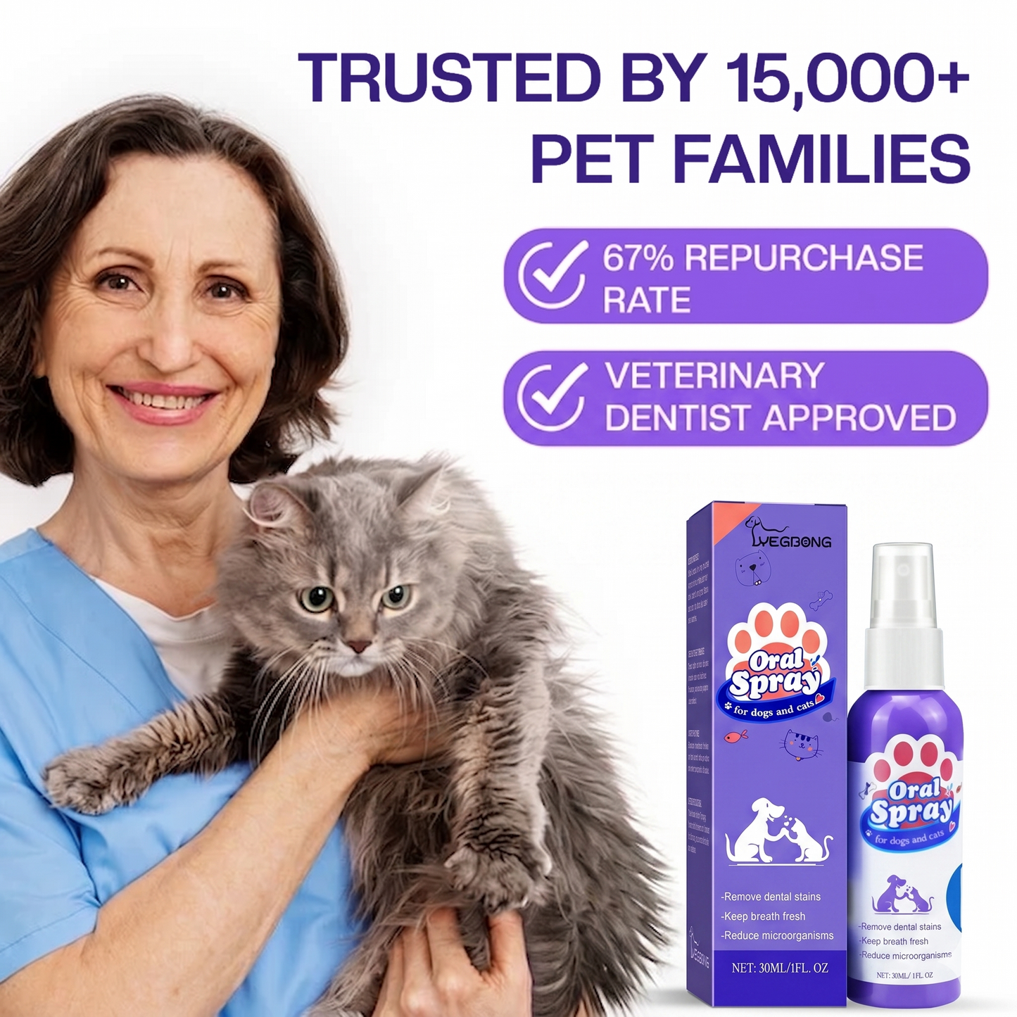 Veterinary Recommended! 🩺 Powerful Tartar & Plaque Control for Pets 🛡️ -TY
