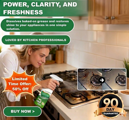 ✨👨‍🍳Dissolves Baked-On Grease in Seconds! 🌿💥The Internet's Favorite Kitchen Cleaner! 🛒-Elite