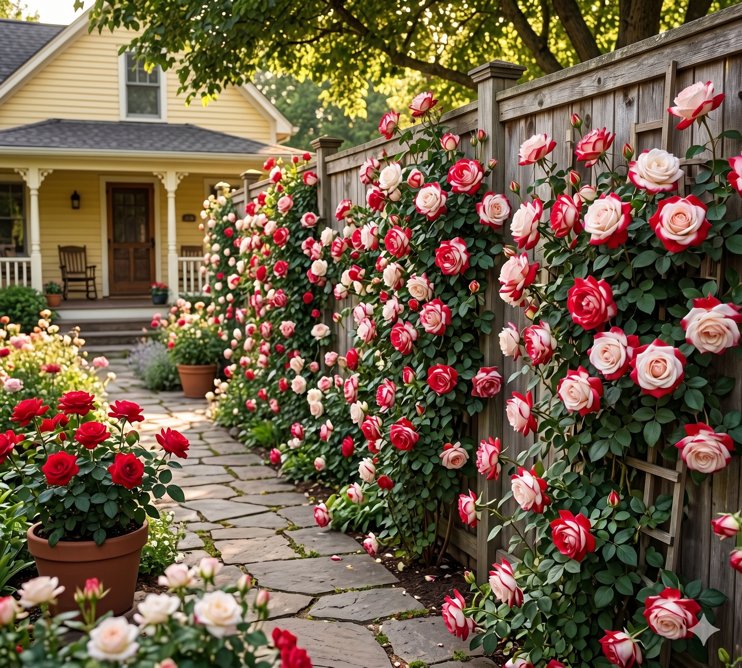 🏡 All-In-One Garden Starter: 8 Robust Climbing Roses 🚀🏡🇺🇸  -TY