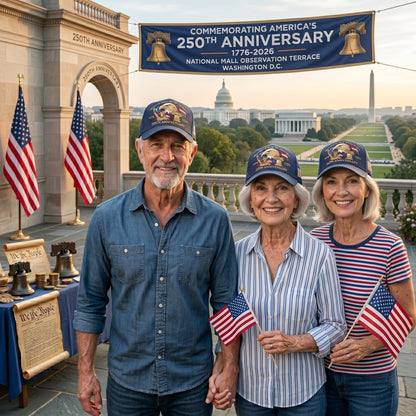 Commemorative Baseball Cap - 250th Anniversary United States of America (1776-2026)🏆-Curated