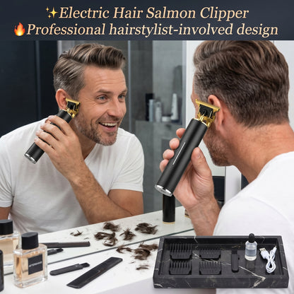 ✨Electric Hair Salmon Clipper🔥Professional hairstylist-involved design🛡️-HG