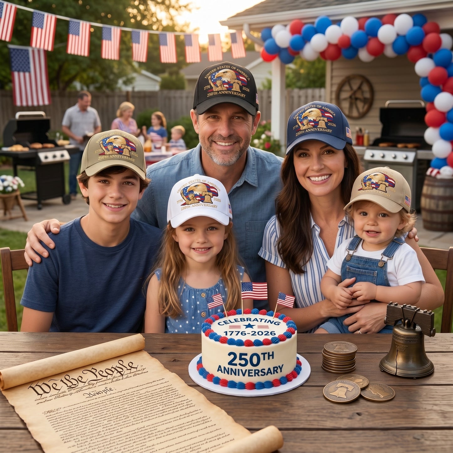Commemorative Baseball Cap - 250th Anniversary United States of America (1776-2026)🏆-Curated