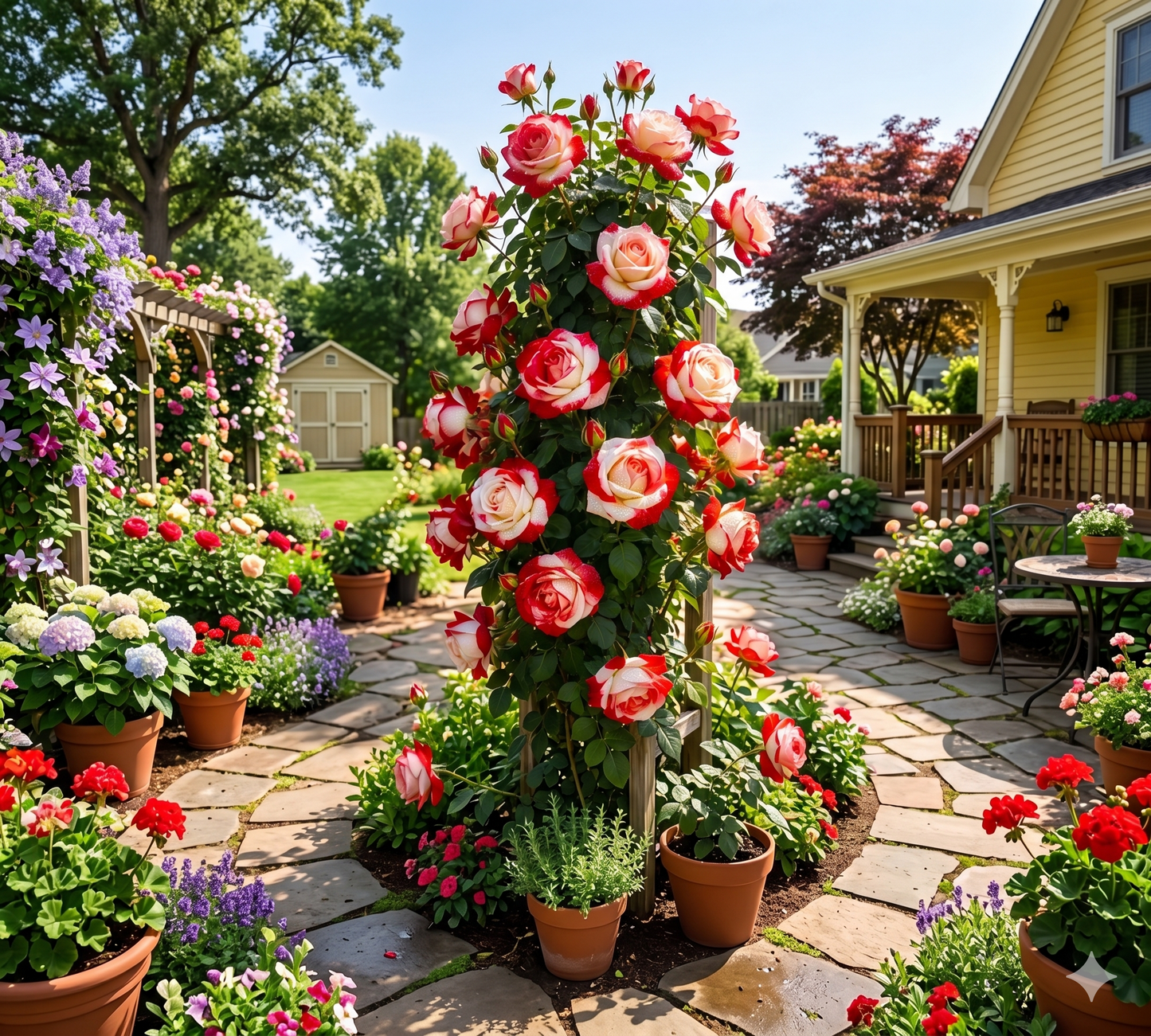 🏡 All-In-One Garden Starter: 8 Robust Climbing Roses 🚀🏡🇺🇸  -TY