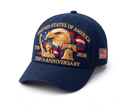 Commemorative Baseball Cap - 250th Anniversary United States of America (1776-2026)🏆-Curated