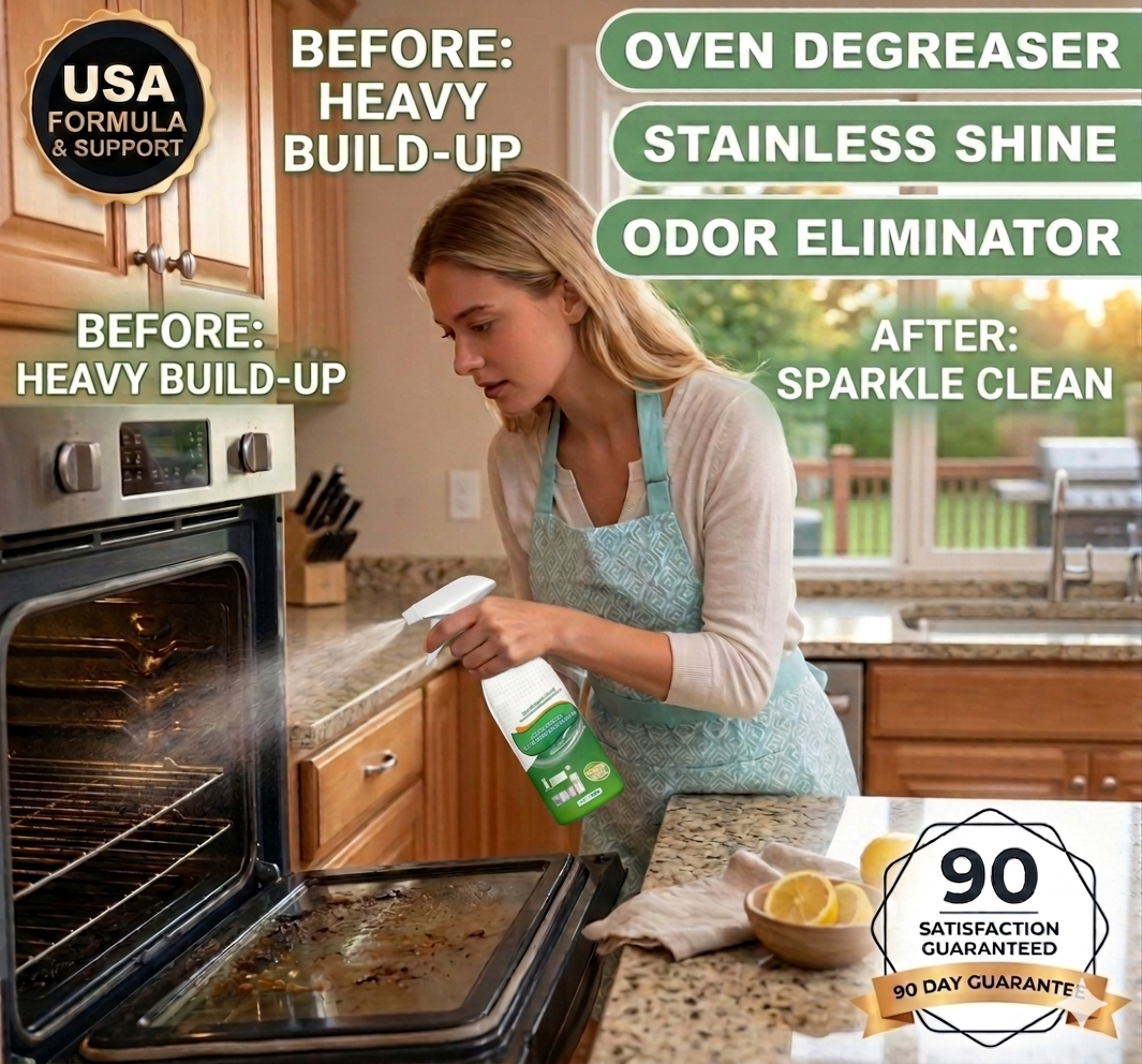 ✨👨‍🍳Dissolves Baked-On Grease in Seconds! 🌿💥The Internet's Favorite Kitchen Cleaner! 🛒-Elite