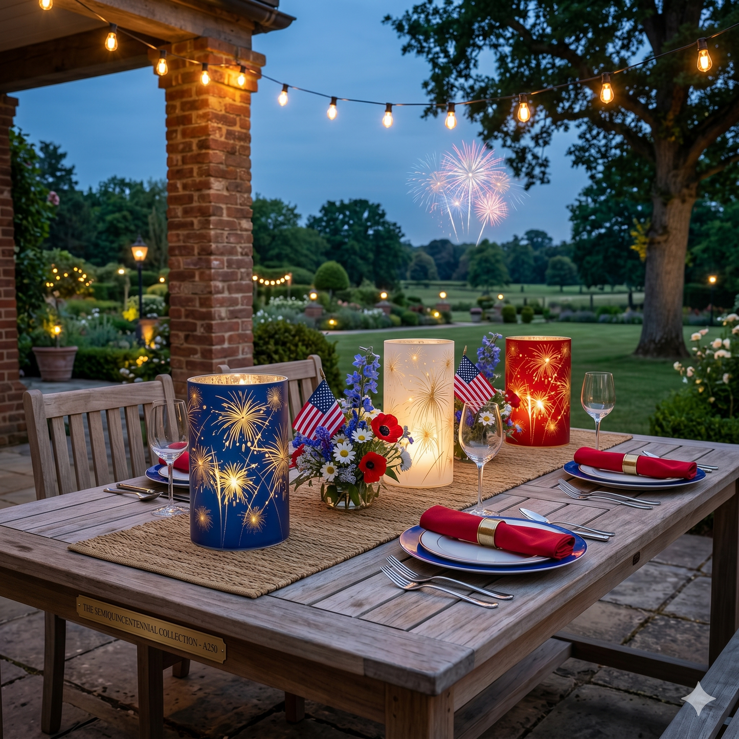 🎆🗽Celebrate America 250: Limited Edition Red, White & Blue Firework Lanterns 🇺🇸✨-TOP1