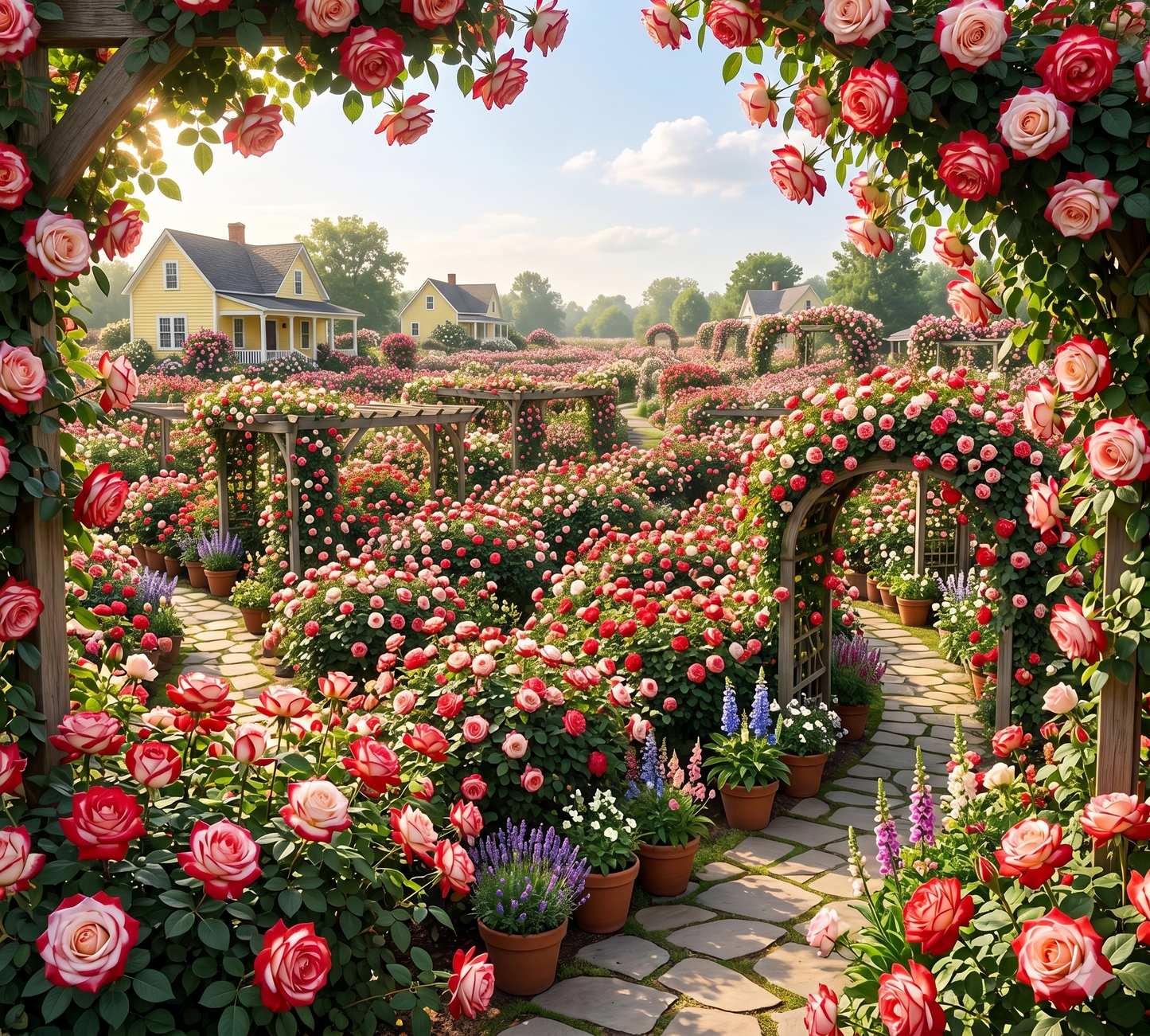 🏡 All-In-One Garden Starter: 8 Robust Climbing Roses 🚀🏡🇺🇸  -TY