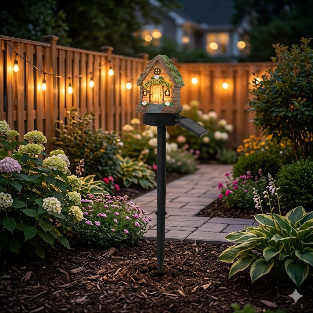 ☀️🔥Solar Fairy-Tale Mushroom Cottage Garden Light🔥-Elite