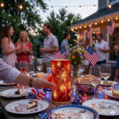 🎆🗽Celebrate America 250: Limited Edition Red, White & Blue Firework Lanterns 🇺🇸✨-TOP1