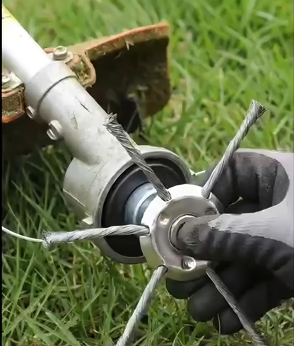 Heavy-Duty Steel Wire Trimmer Head for Cordless Weed Trimmers-TY