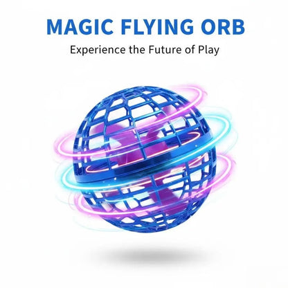 🚀 Levitating Induction Flying Ball – Smart Glow Gyro for Fingertip Play – LED Mini Drone Toy for Kids & Adults ✨-Viral