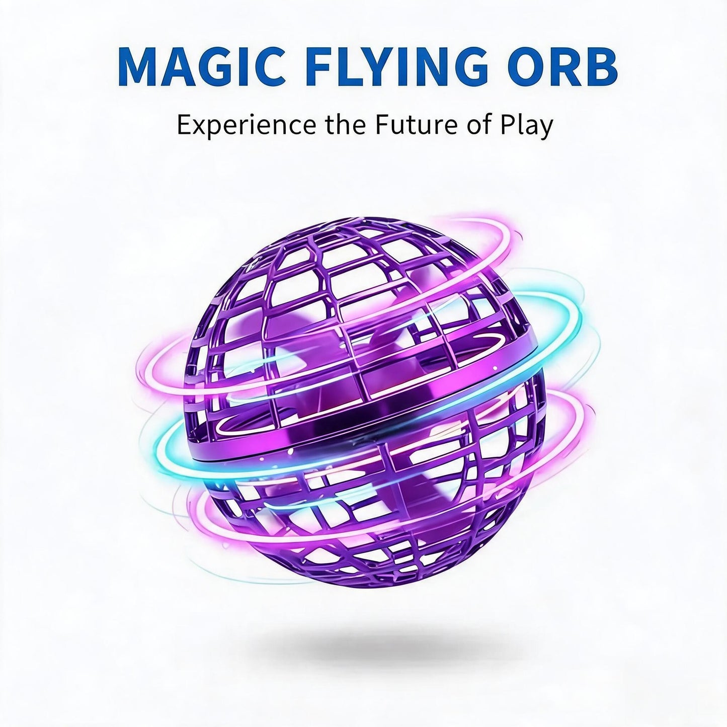 🚀 Levitating Induction Flying Ball – Smart Glow Gyro for Fingertip Play – LED Mini Drone Toy for Kids & Adults ✨-Viral