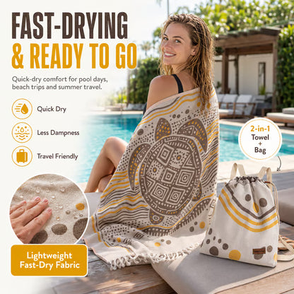 🔥 Must-Have All-in-One Towel Bag! Perfect for Outdoor & Travel✨-TOP1