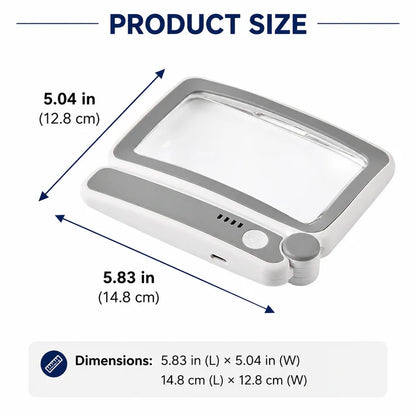 🔍 Folding Handheld Magnifying Glass with Light – Perfect for Reading 🔥-Curated