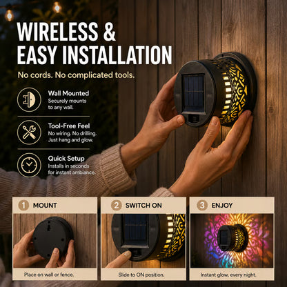 🎁 Father’s Day 59% OFF - 🌟Solar Mandala Wall Light🌌 -Bestseller