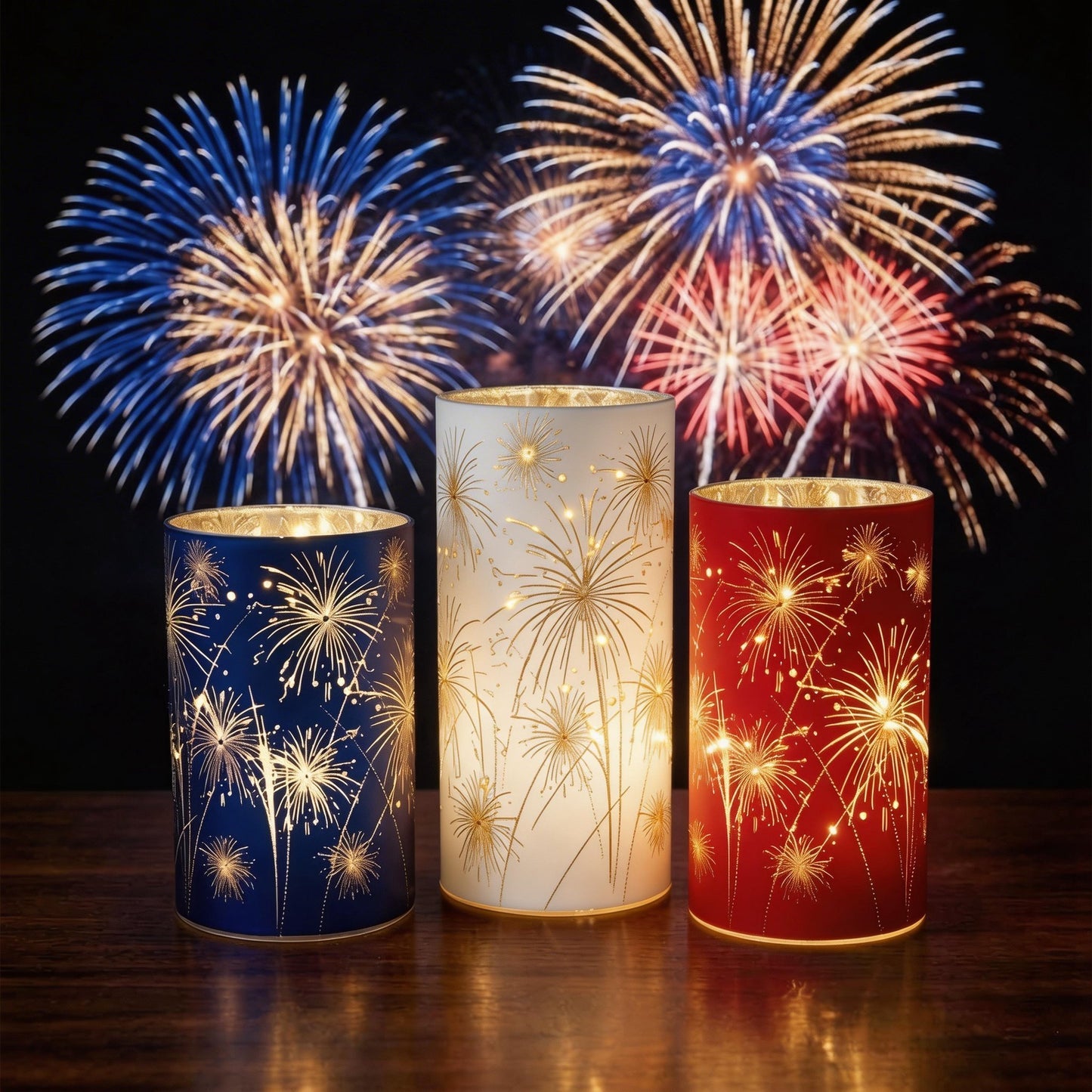 🎆🗽Celebrate America 250: Limited Edition Red, White & Blue Firework Lanterns 🇺🇸✨-TOP1