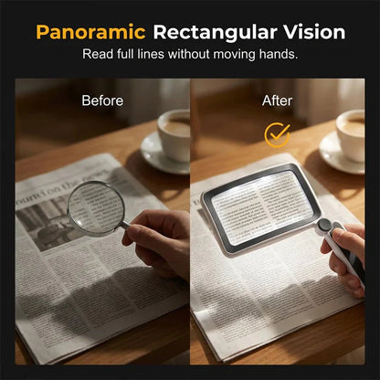 🔍 Folding Handheld Magnifying Glass with Light – Perfect for Reading 🔥-Curated