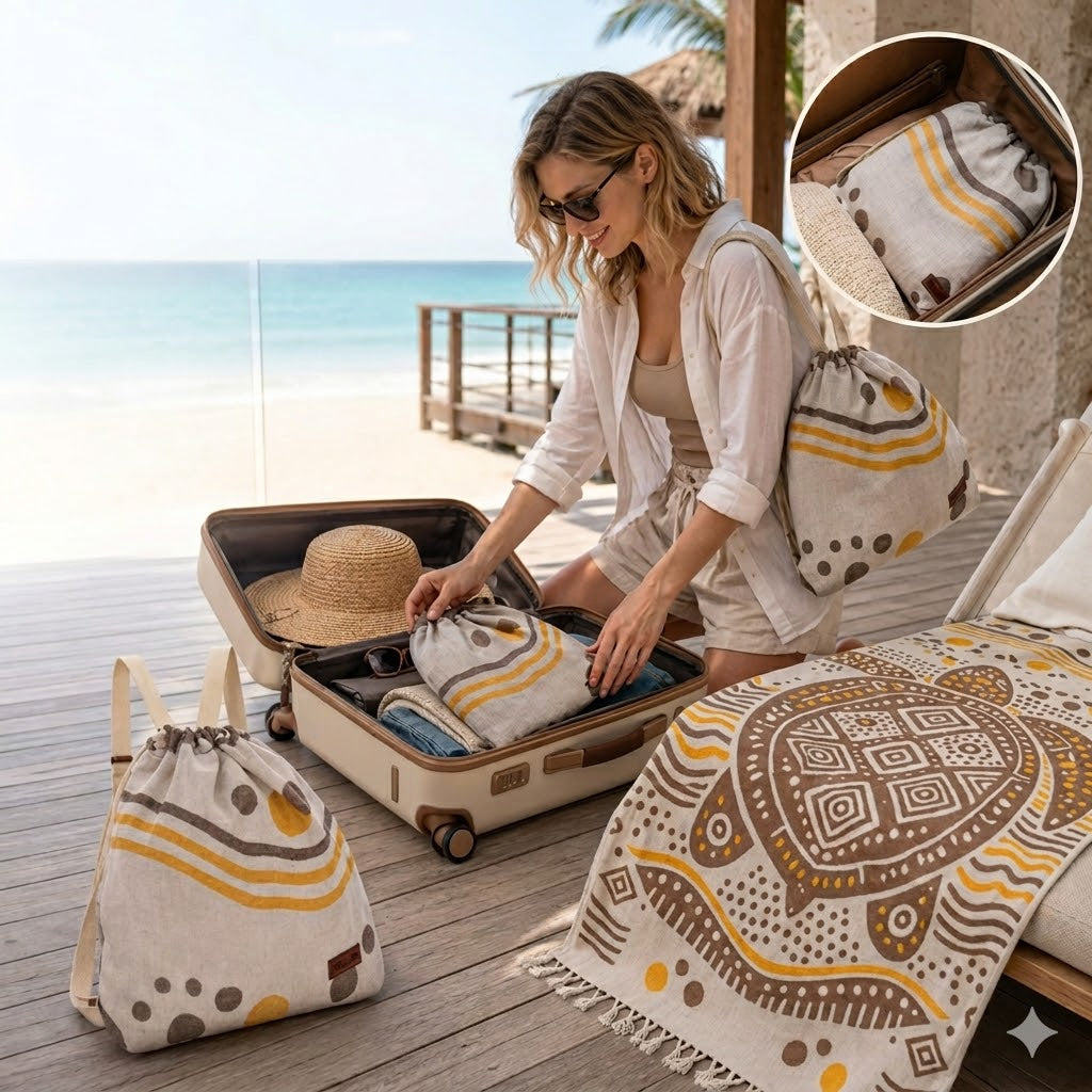 🔥 Must-Have All-in-One Towel Bag! Perfect for Outdoor & Travel✨-TOP1