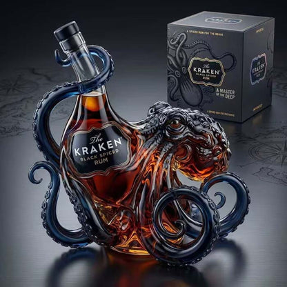 🎁 Father’s Day 49% OFF - The Kraken Rum Edition 3D Octopus Bottle 🐙🥃 -Bestseller
