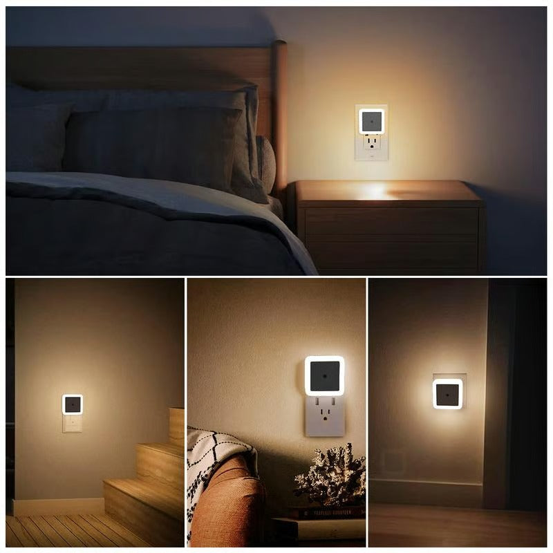 6pcs Night Light, Night Lights Plug into Wall , Nightlight Plug in Night Lights, Dusk to Dawn Night Lamp Led Night Light for Bedroom, Bathroom, Hallway Warm White - ZZZ
