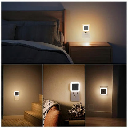 6pcs Night Light, Night Lights Plug into Wall , Nightlight Plug in Night Lights, Dusk to Dawn Night Lamp Led Night Light for Bedroom, Bathroom, Hallway Warm White - ZZZ