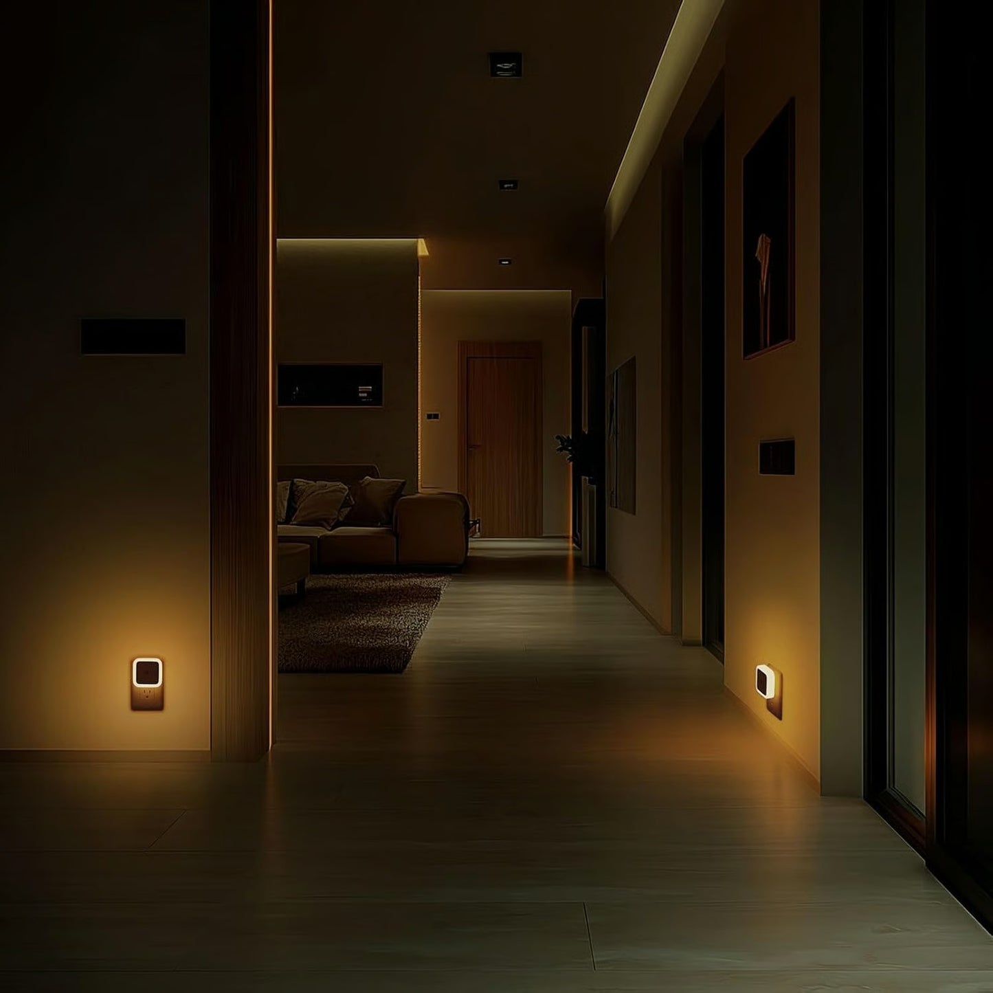 6pcs Night Light, Night Lights Plug into Wall , Nightlight Plug in Night Lights, Dusk to Dawn Night Lamp Led Night Light for Bedroom, Bathroom, Hallway Warm White - ZZZ