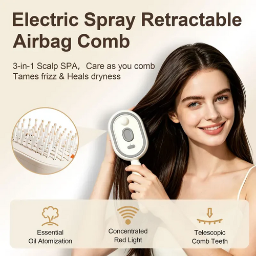 🔥Day Sale 50% OFF🔥Electric Spray Air Cushion Massage Comb - edition