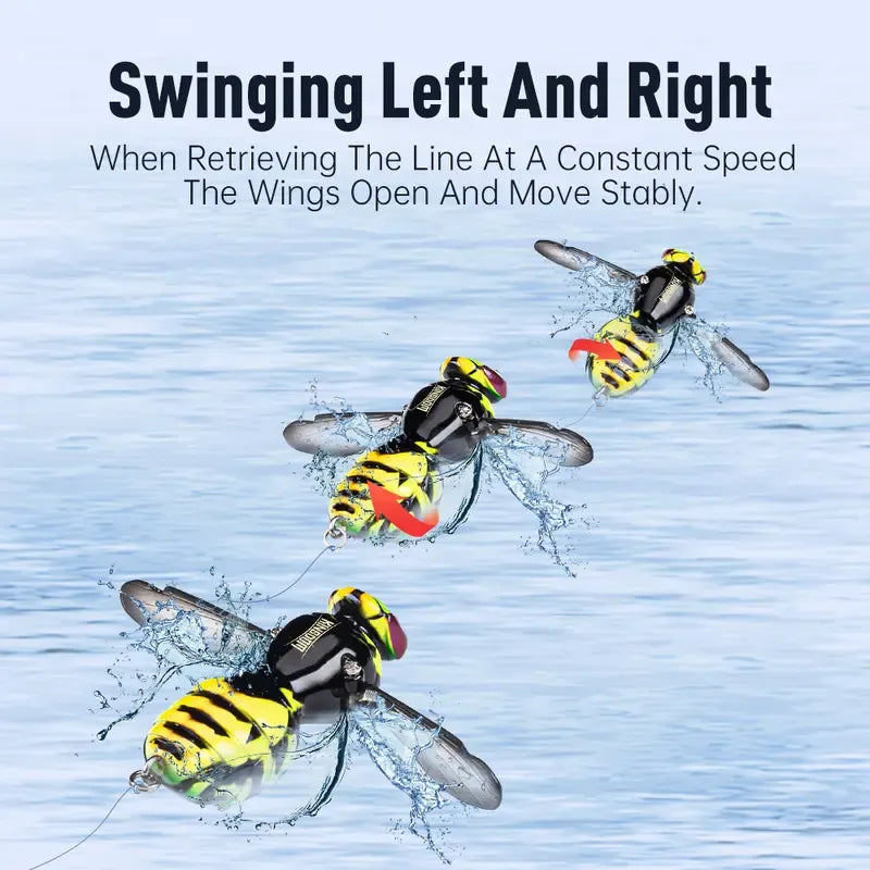 🔥💥 Last Day 49% OFF – 🐝 Bionic Wasp Topwater Lure That Triggers Explosive Strikes-Finds