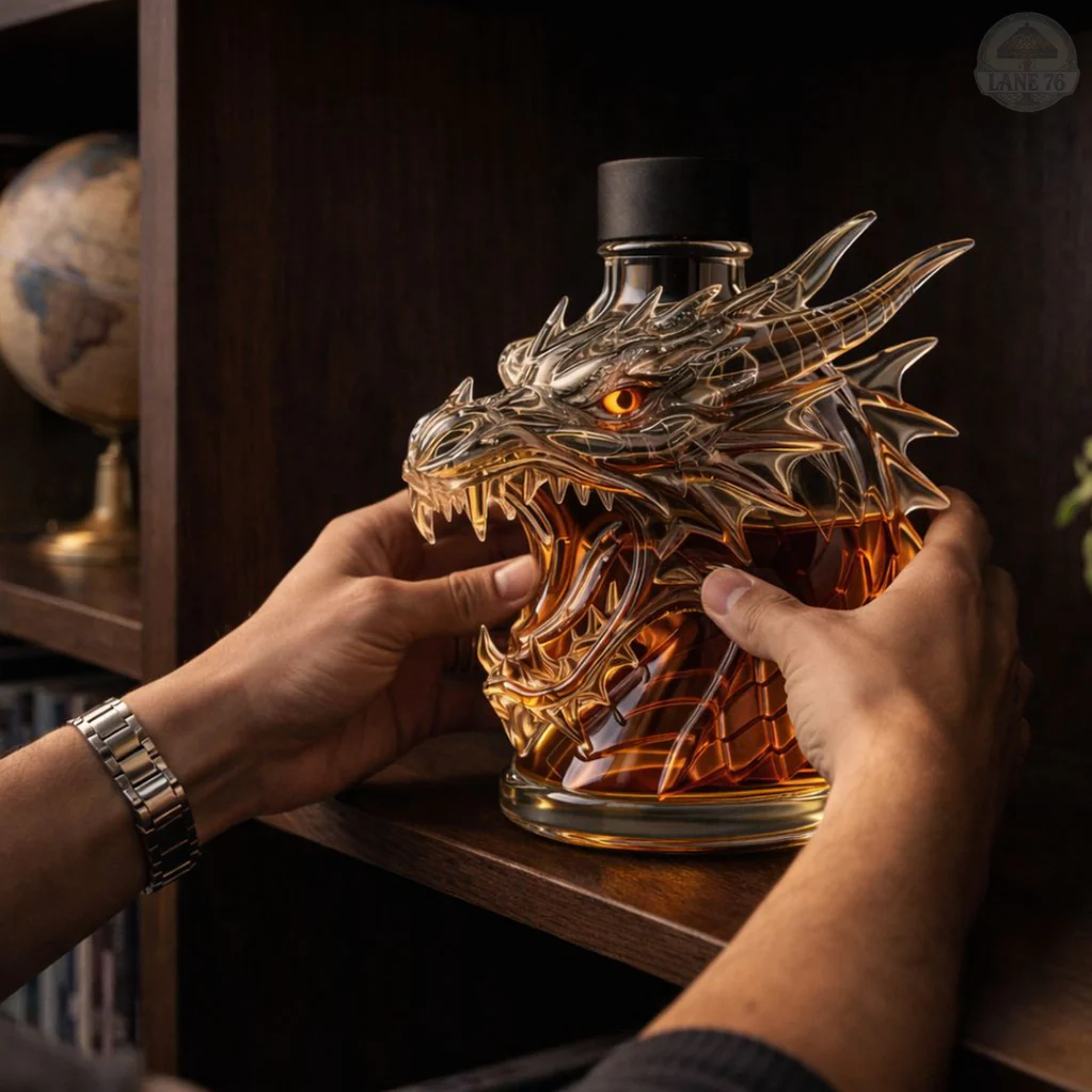🎁🔥Father’s Day 49% OFF - Luxury Dragon Art Wine Bottle🐉✨-Viral