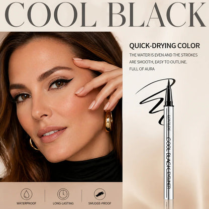Cool Black/Brown Waterproof Eyeliner|24hr Long-Lasting, One stoke forming-edition