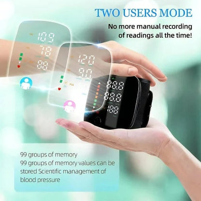 ☀️🔥Wrist Blood Pressure Monitor – LED Display, Adjustable, Health Tracking🔥-Elite