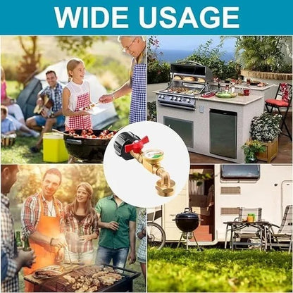 🔥Father's Day Sale 56% OFF🔥-Top-Rated Propane Refill Elbow Adapter with Tank Gauge - Finds