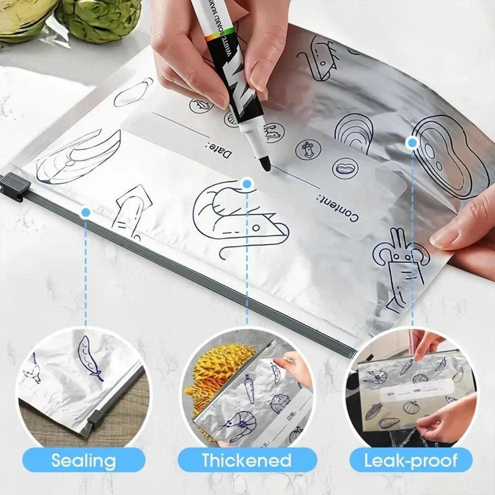 🥩🥦 Say Goodbye to Freezer Burn! Keep Your Food Fresh & Juicy 5X Longer! ❄️❌- ZZZ