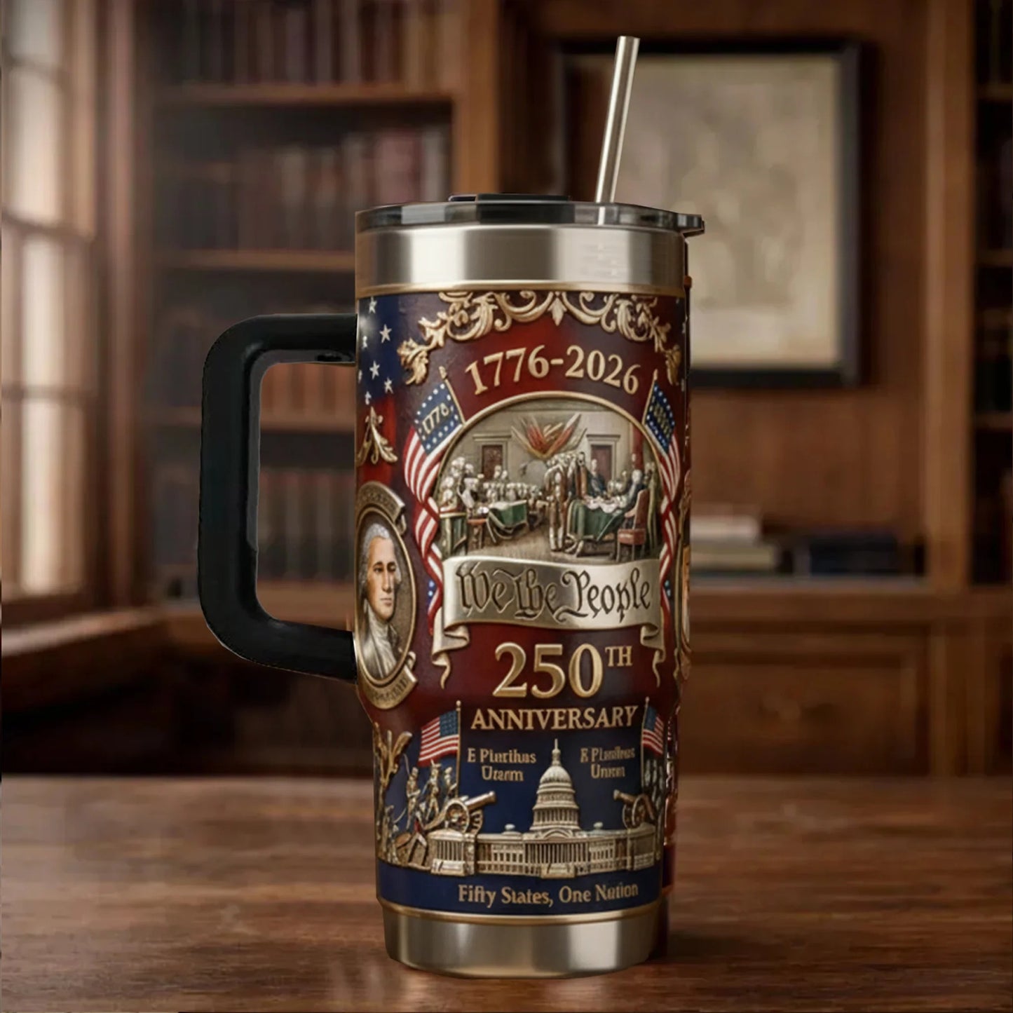 Last Day 49% OFF🔥U.S. 250th Anniversary Commemorative Travel Tumbler (1776-2026)-edition