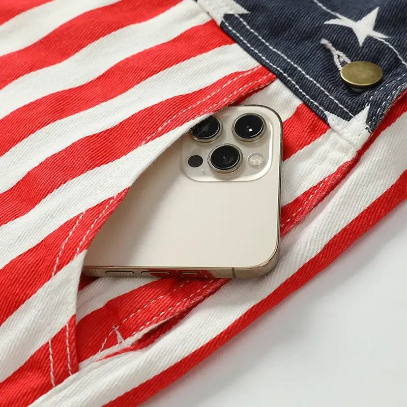 4th of July 250th Anniversary American Flag Overalls-Finds