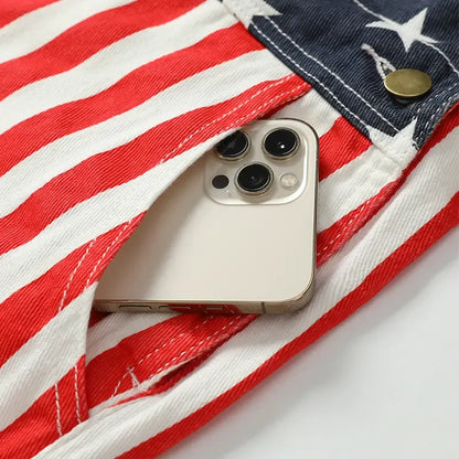 4th of July 250th Anniversary American Flag Overalls-Finds