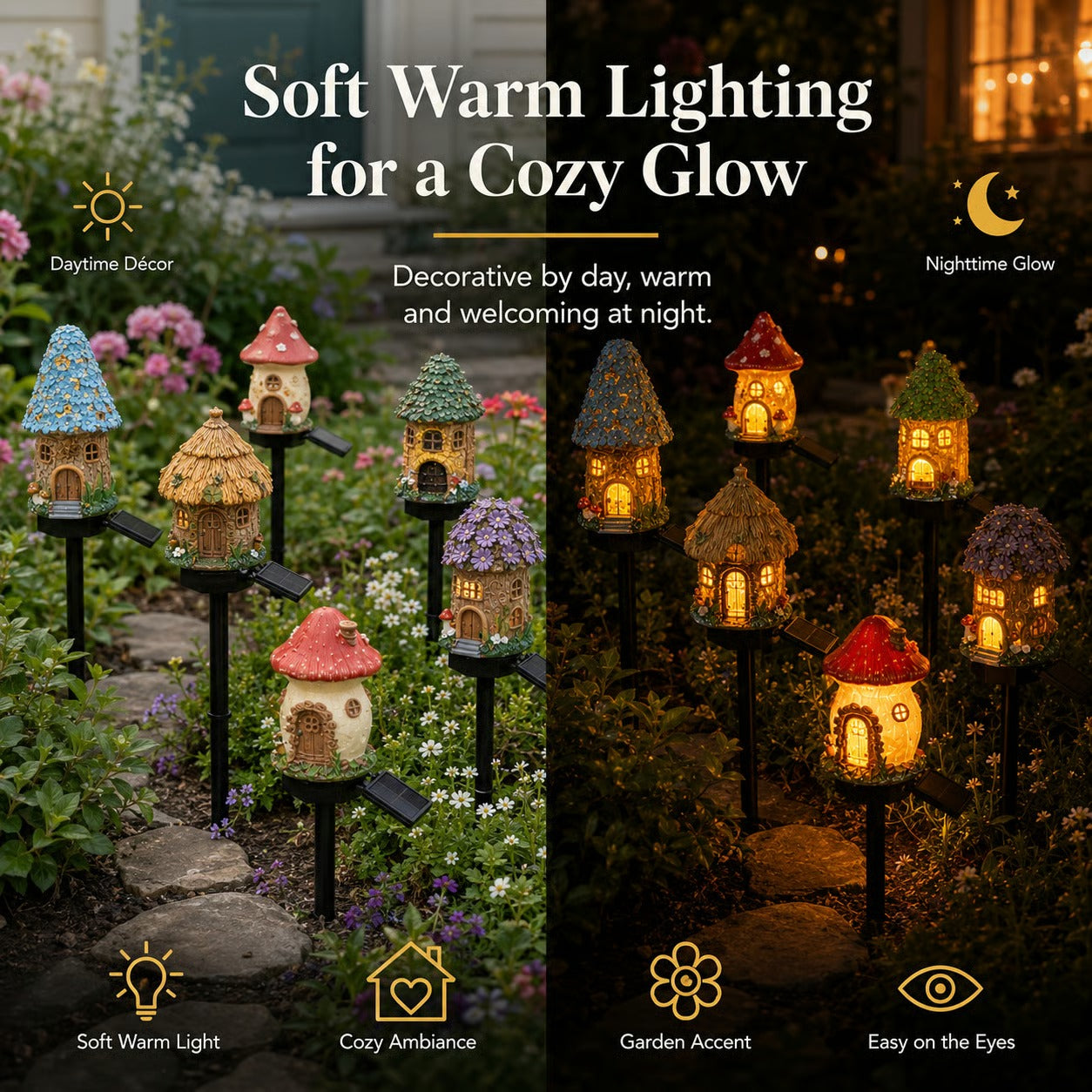 ☀️🔥Solar Fairy-Tale Mushroom Cottage Garden Light🔥-Elite
