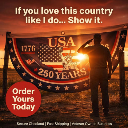 ✨🔥Handcrafted in USA-250th Anniversary Banners✨🛒-HG