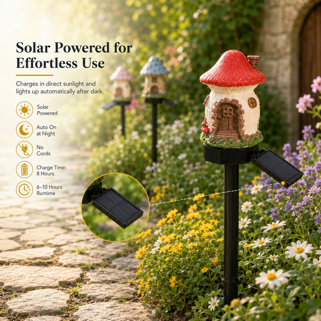 ☀️🔥Solar Fairy-Tale Mushroom Cottage Garden Light🔥-Elite