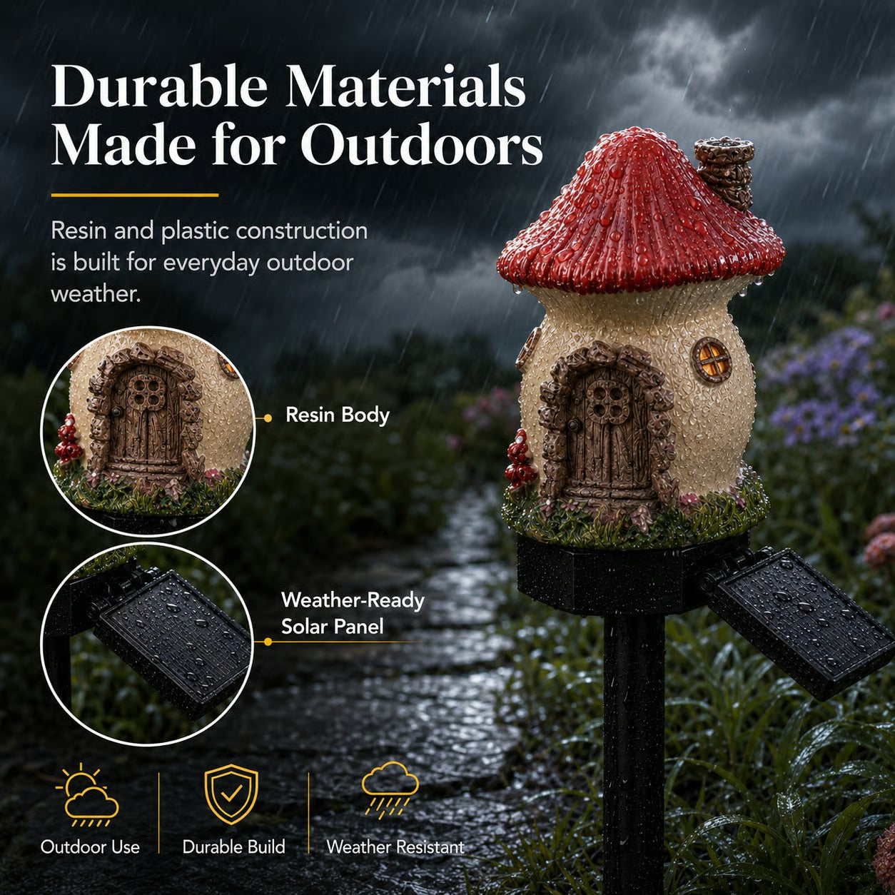 ☀️🔥Solar Fairy-Tale Mushroom Cottage Garden Light🔥-Elite