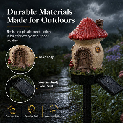 ☀️🔥Solar Fairy-Tale Mushroom Cottage Garden Light🔥-Elite