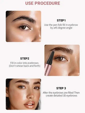 ⏱️ Flawless 24-Hour Wear: Waterproof Micro-Fork Eyebrow Pencil-Curated