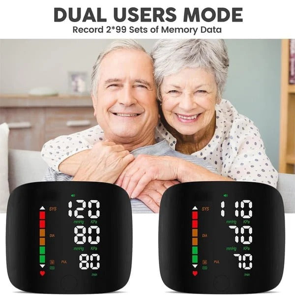 ☀️🔥Wrist Blood Pressure Monitor – LED Display, Adjustable, Health Tracking🔥-Elite